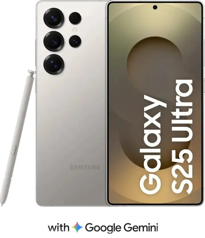 Samsung Galaxy S25 Ultra 5G (Titanium Whitesilver, 256 GB)  (12 GB RAM)