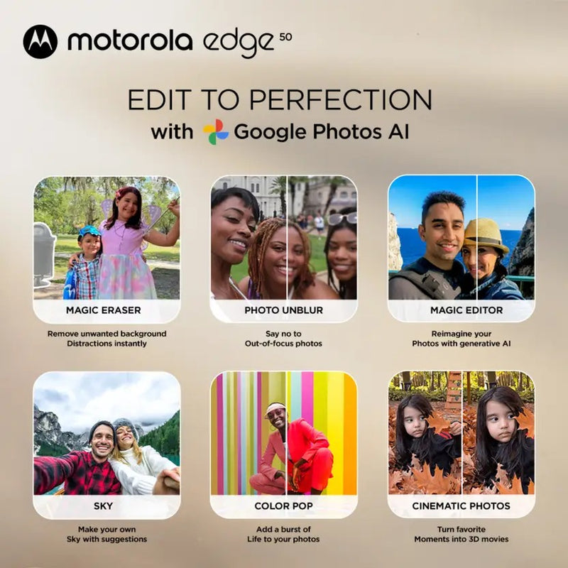 MOTOROLA Edge 50 (Peach Fuzz, 256 GB)  (8 GB RAM)