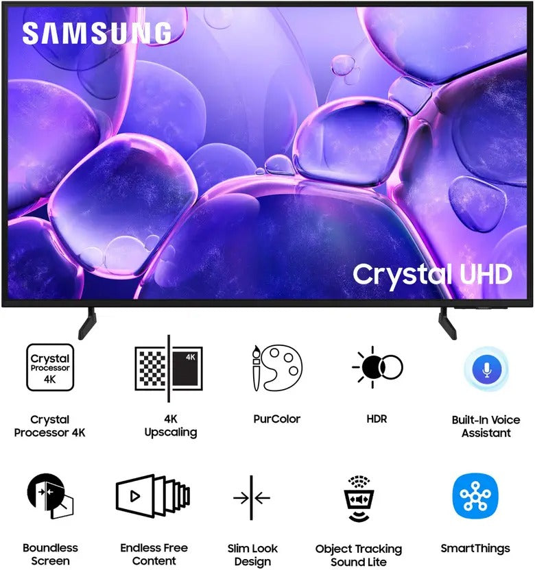 Samsung Crystal Vision 4K iSmart 138 cm (55 inch) Ultra HD (4K) LED Smart Tizen TV
