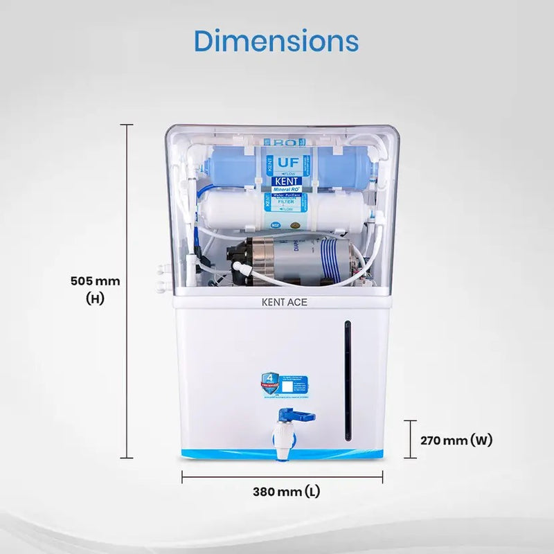 KENT Ace 8 L RO + UF + TDS Control + UV LED Water Purifier