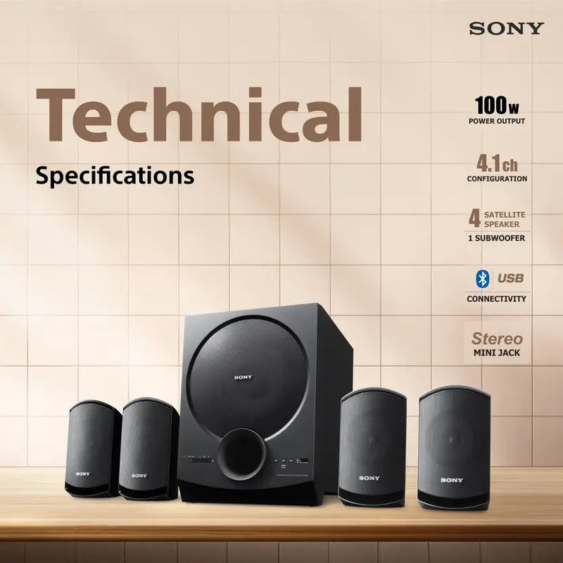 SONY New SA-D40M2 All In One 4.1ch Home Theatre